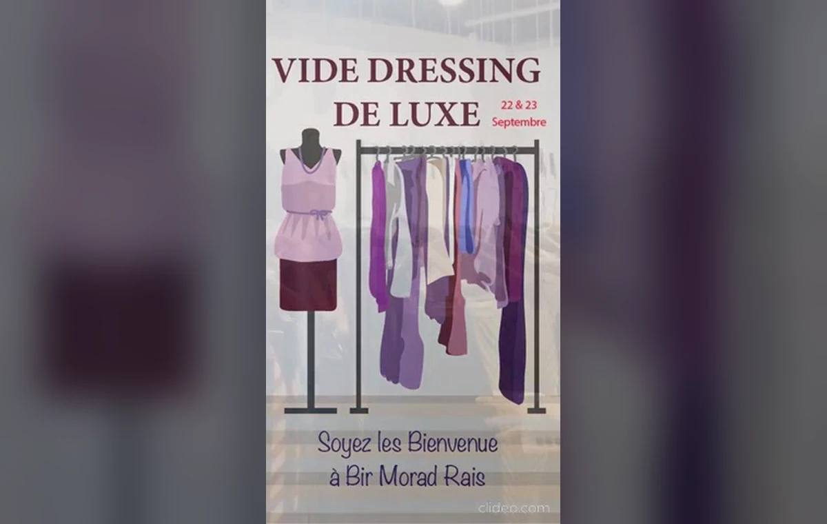 Visuel de la campagne réseaux sociaux Vide Dressing de Luxe